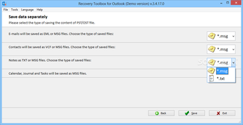 Recovery ToolBox for Outlook screenshot 6