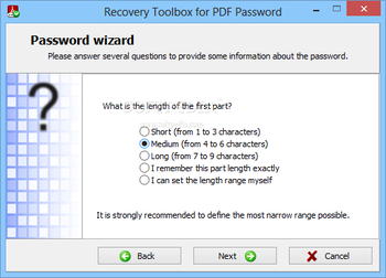Recovery Toolbox for PDF Password screenshot 5