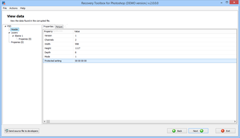 Recovery Toolbox for Photoshop screenshot 4