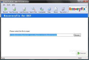 RecoveryFIX for BKF screenshot