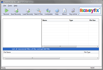 RecoveryFIX for BKF screenshot 2