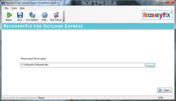 RecoveryFIX for Outlook Express screenshot