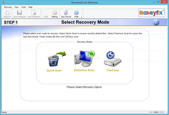 RecoveryFIX for Windows screenshot