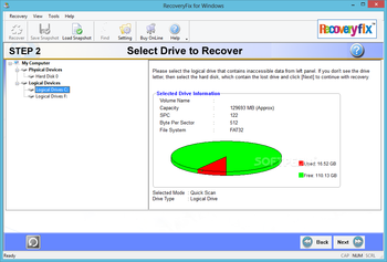 RecoveryFIX for Windows screenshot 2