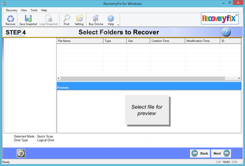 RecoveryFIX for Windows screenshot 4