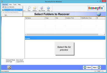 RecoveryFIX for Windows screenshot 5