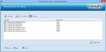 Recoveryfix for Word screenshot