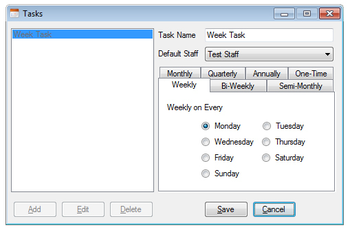 Recurring Deadlines Tracker screenshot
