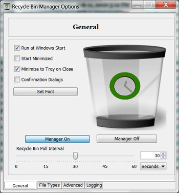 Recycle Bin Manager screenshot