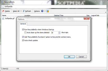 RecycleBinEx screenshot 2