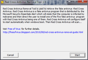 Red Cross Antivirus Removal Tool screenshot