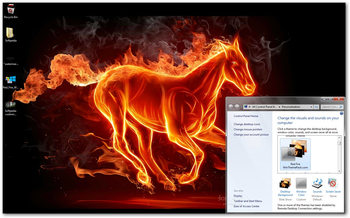 Red Fire Windows Theme screenshot