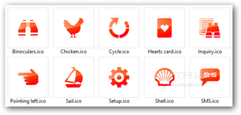 Red Toolbar Icons screenshot