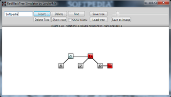 RedBlackTree Simulator screenshot