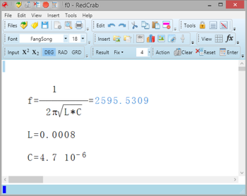 RedCrab Calculator screenshot