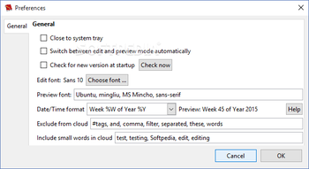 RedNotebook screenshot 7