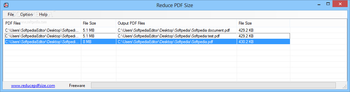 Reduce PDF Size screenshot