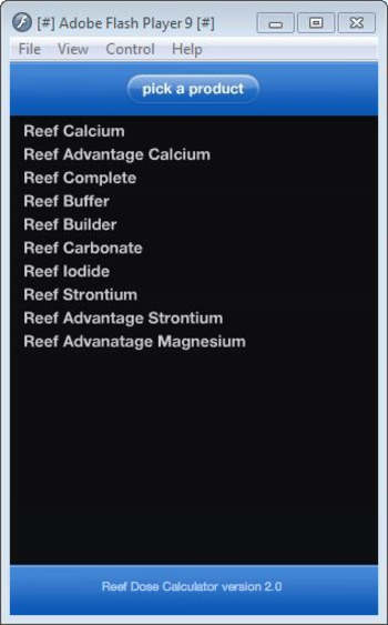 Reef Dose Calculator screenshot
