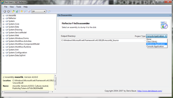 Reflector.FileDisassembler screenshot