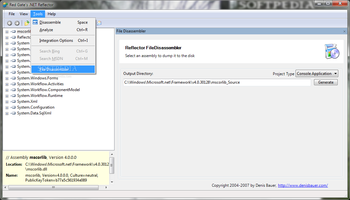 Reflector.FileDisassembler screenshot 3