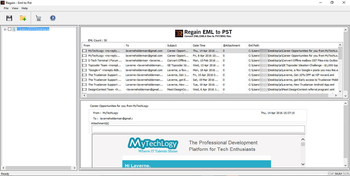 Regain EML to PST screenshot 3