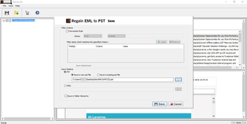 Regain EML to PST screenshot 4