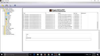 Regain OST to PST screenshot