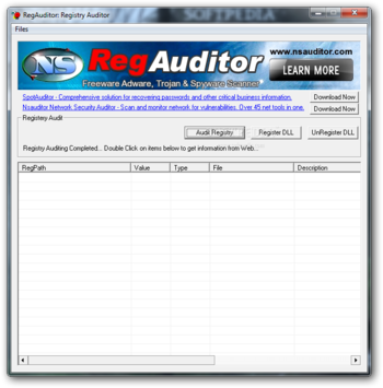 RegAuditor screenshot