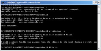 RegDelNull screenshot