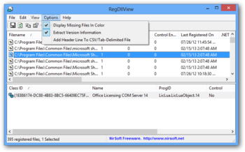 RegDllView screenshot 5