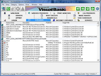 RegEnumRS screenshot