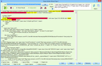 Regex Auto Builder Standard Edition screenshot