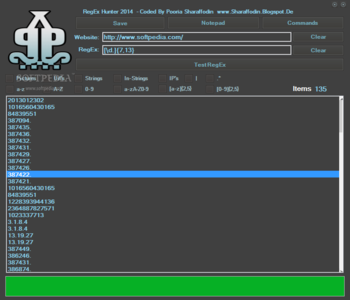 RegEx Hunter screenshot