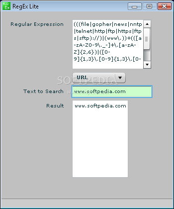 RegEx Lite screenshot