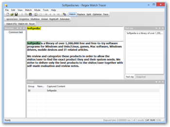 Regex Match Tracer screenshot