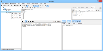 Regexator screenshot