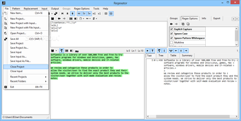 Regexator screenshot 2