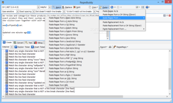 RegexBuddy screenshot 2