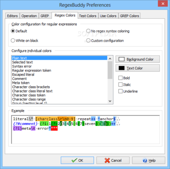 RegexBuddy screenshot 8