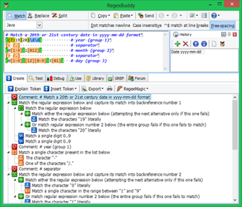 RegexBuddy screenshot