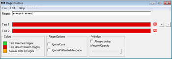 RegexBuilder screenshot