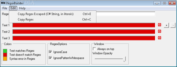 RegexBuilder screenshot 2