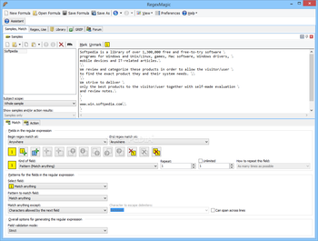 RegexMagic screenshot