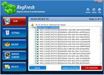 RegFresh screenshot 3