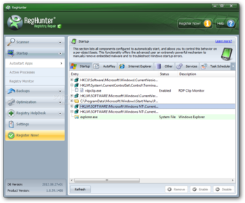 RegHunter screenshot 3