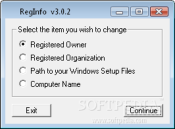 RegInfo screenshot