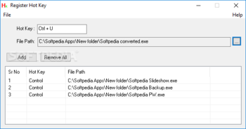 Register Hot Key screenshot