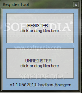 Register Tool screenshot