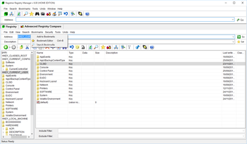 Registrar Registry Manager Home Edition screenshot 5