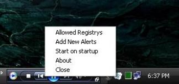 Registry Alert screenshot